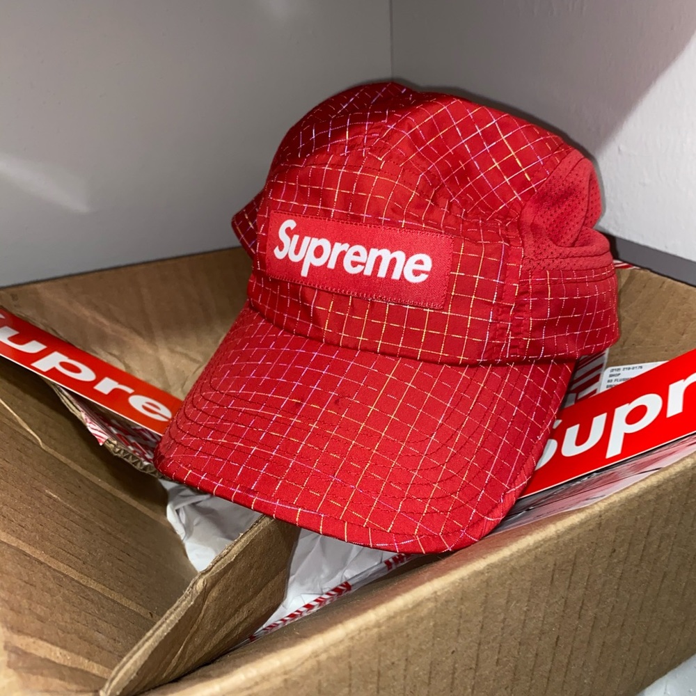 Supreme Red Reflective Ripstop Hat - Picture 1 of 4